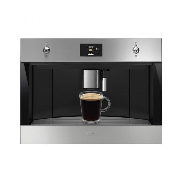 SMEG CMS4303X 45cm Built-In Automatic Coffee Machine — Stainless Steel - Core Appliances
