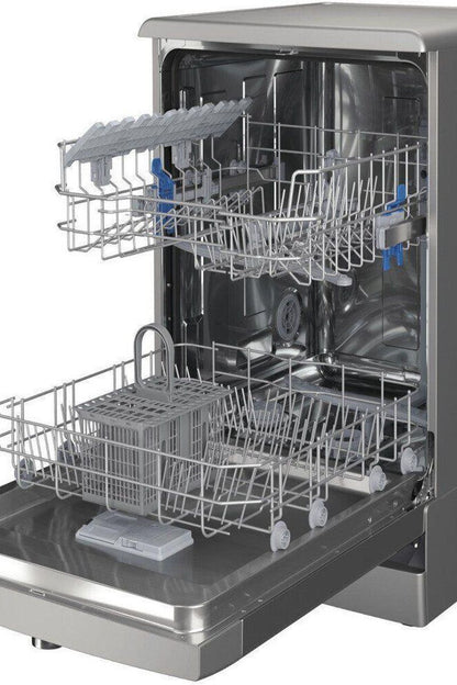Dim Gray Indesit Freestanding Dishwasher Inox Full size