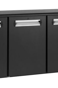 Dark Slate Gray Gamko E3/222MU84 Solid Triple Door Black Undercounter Bottle Cooler, 531 x 33 Centiliters - Contact Us For Availability