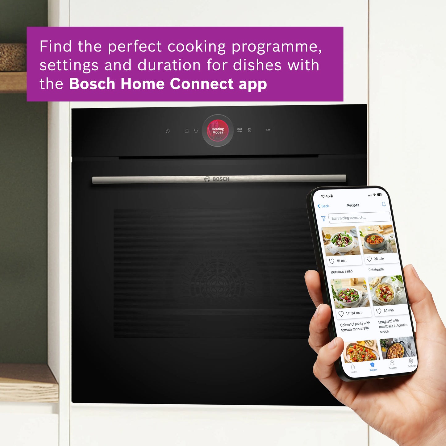 Bosch HBG7741B1B Series 8 Built-In Multifunction Oven – Black