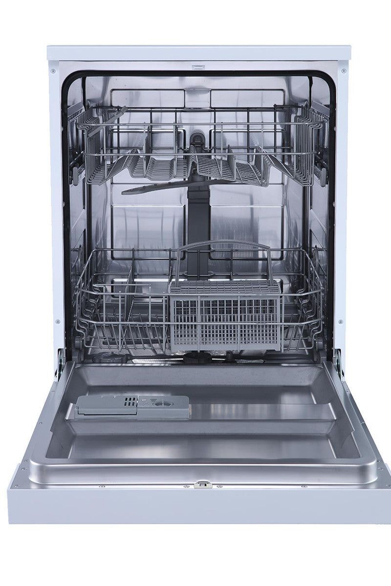 Light Slate Gray SIA 60cm White Freestanding Dishwasher