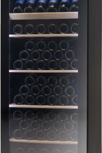 Dark Slate Gray Vestfrost WFG 155 Multi-Zone Upright Wine Cabinet, 147 x 750ml Bottles - Low Stock
