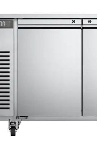 Light Gray Foster EP1/2M/43-112 EcoPro G3 2 Door Refrigerated Counter, 280 Litres - In Stock