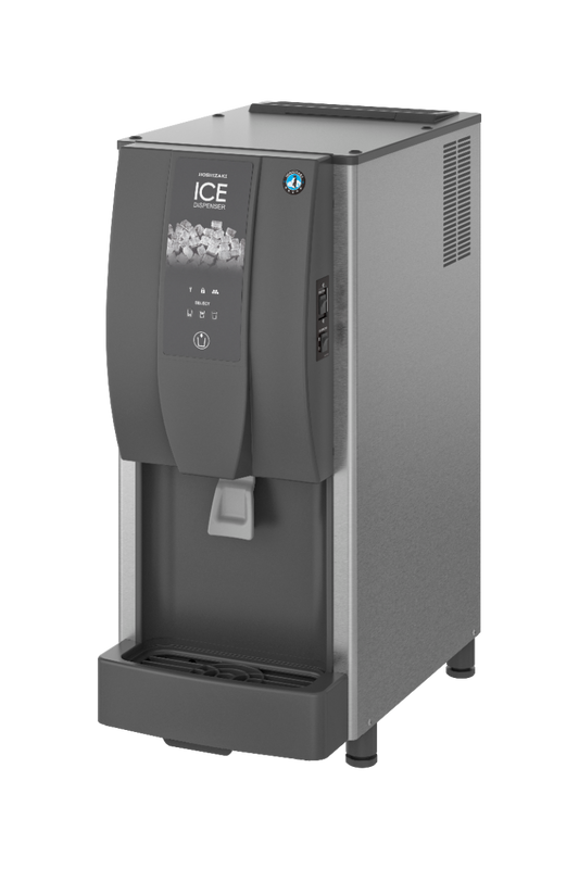 Dim Gray Hoshizaki DCM-120KE-HC Cubed Ice/Water Dispenser, 125kg/24hrs Output / 4kg Storage - Contact Us For Availability