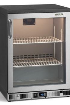 Dim Gray Gamko GF/100RGCS Right Hand Hinged Glass Single Door Stainless Steel Bottle Cooler, 50 Pint Glasses - Contact Us For Availability
