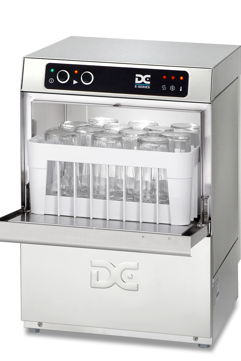 Light Gray DC EG35 Economy Range 350mm Basket Frontloading Commercial Glasswasher, 12 Pint Capacity - Contact Us For Availability