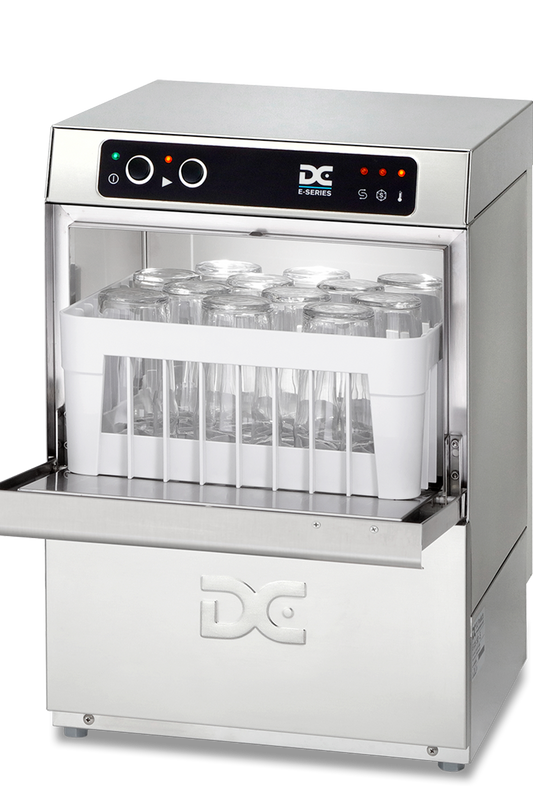 Light Gray DC EG35 Economy Range 350mm Basket Frontloading Commercial Glasswasher, 12 Pint Capacity - Contact Us For Availability