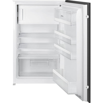 White Smeg UKS4C092D Integrated Undercounter Fridge with Ice Box - 124L total capacity