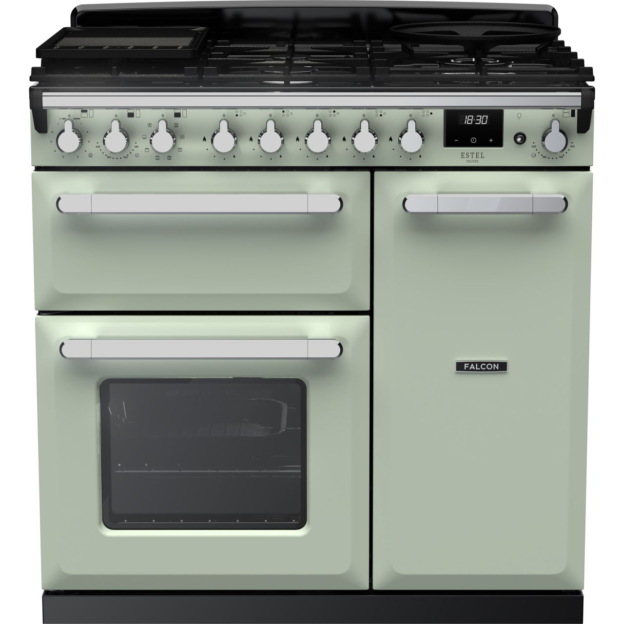 Dark Gray Rangemaster Estel Deluxe 90 Range Cooker, 900 mm