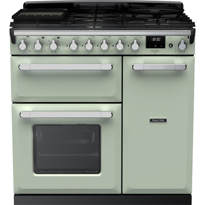 Dark Gray Rangemaster Estel Deluxe 90 Range Cooker, 900 mm