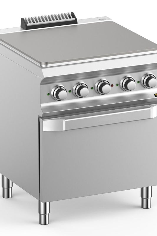 Gray Hobart Ecomax HETPE77FE Solid Top Hob with Electric Oven, 14.3kW - Contact Us For Availability