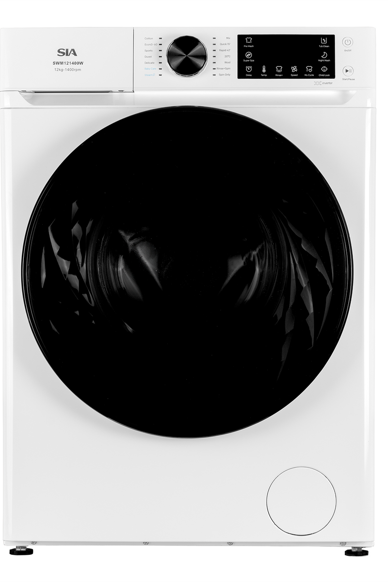 Lavender SIA 12kg 1400RPM Freestanding Washing Machine
