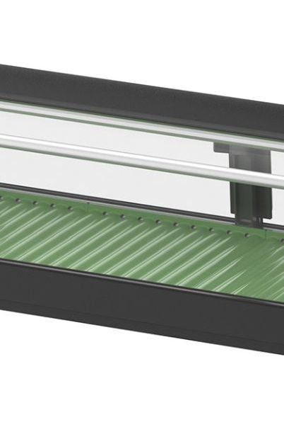 Dark Slate Gray Hoshizaki HNC-210BE-L-BLH Left-Sided Sushi Display Case with LED Lights, 87 Litres - Contact Us For Availability