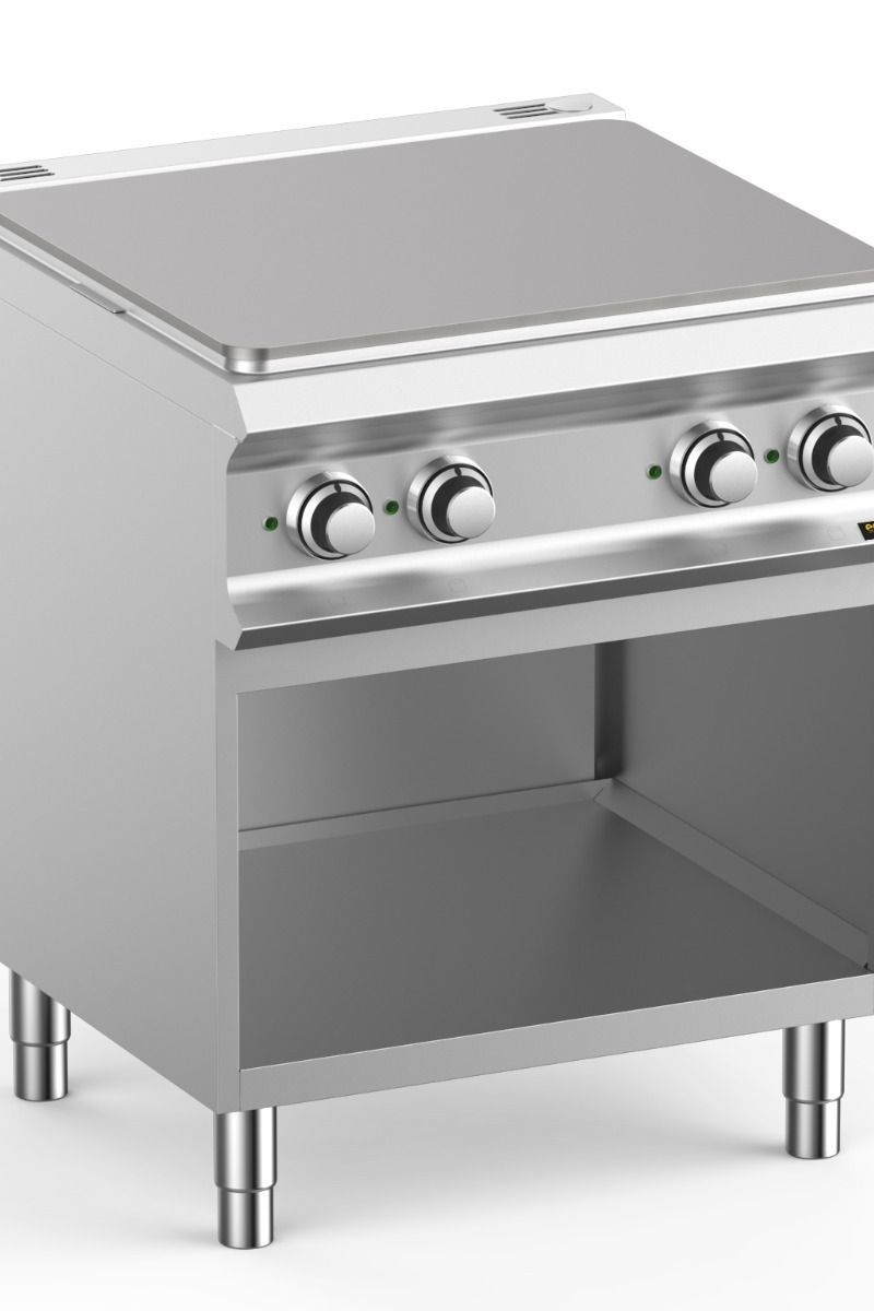 Light Gray Hobart Ecomax HETPE77A 4 Zone Solid Top on Open Cupboard, 4 x 2.25kW - Contact Us For Availability