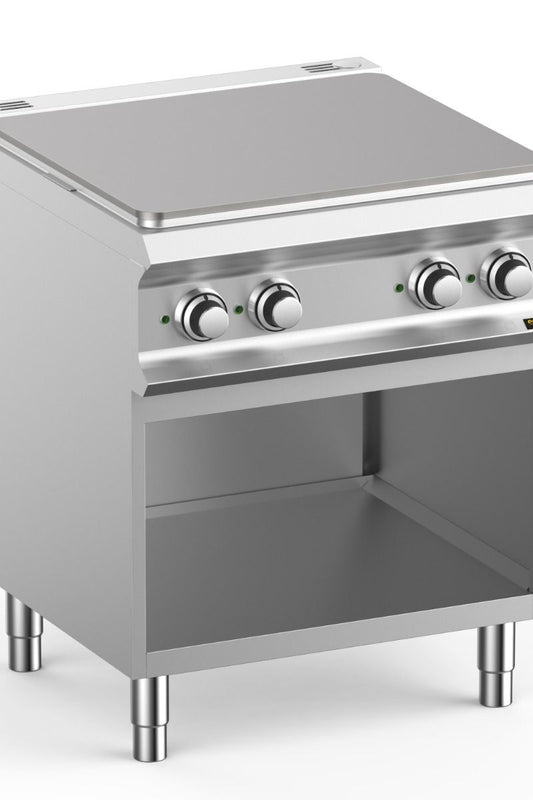 Light Gray Hobart Ecomax HETPE77A 4 Zone Solid Top on Open Cupboard, 4 x 2.25kW - Contact Us For Availability