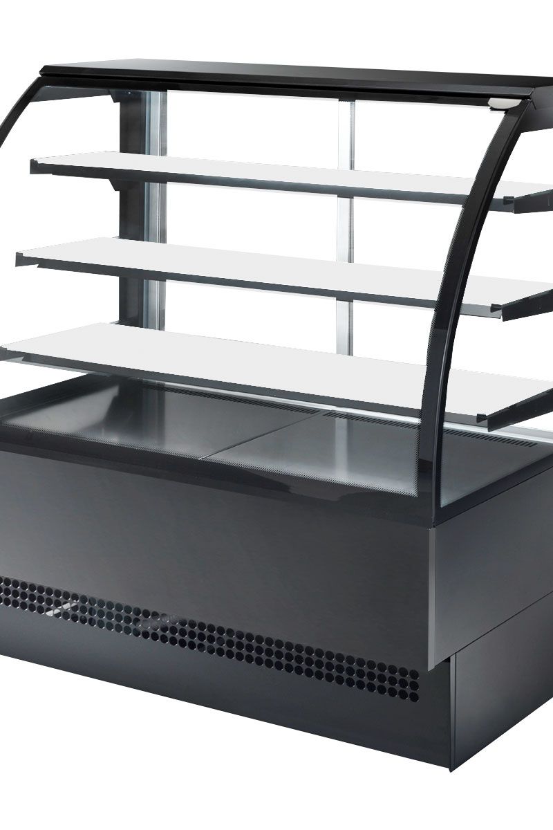 Dark Slate Gray Sterling Pro EVO120-BLACK-R290A Patisserie Counter, 1280mm - In Stock