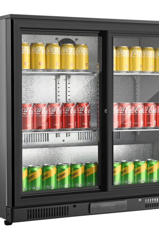 Dark Slate Gray Sterling Pro Green SP2HC-BS Sliding Double Door Bottle Cooler, 180 x 330ml Bottles - Out Of Stock