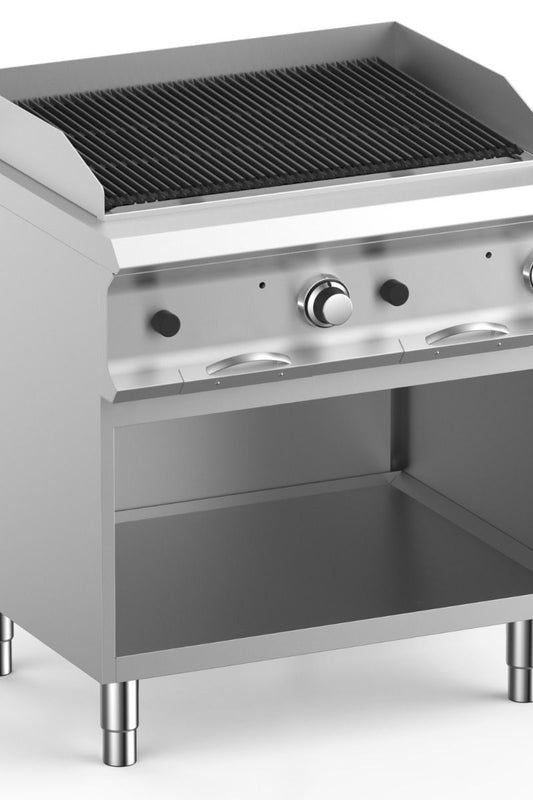 Gray Hobart Ecomax HEPLG78A Lava Rock Chargrill, 15kW - Contact Us For Availability