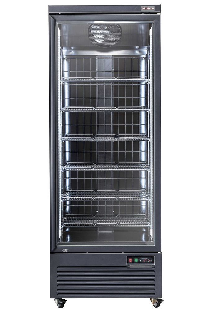 Dark Slate Gray Diverso WR-NV56-1B Vertical freezer showcase, 560 liters - BLACK - Contact Us For Availability