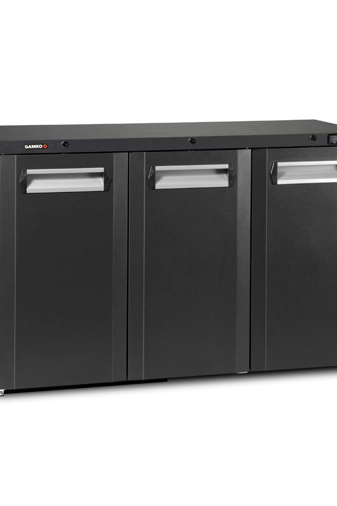 Dark Slate Gray Gamko Maxiglass MG3/315 Maxiglass Hinged Solid Triple Door Undercounter Bottle Cooler, 315 Litres - Contact Us For Availability