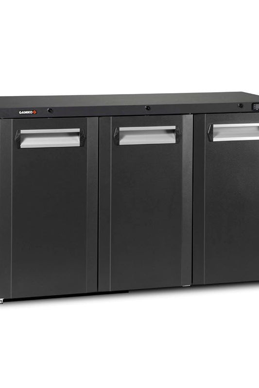 Dark Slate Gray Gamko Maxiglass MG3/315 Maxiglass Hinged Solid Triple Door Undercounter Bottle Cooler, 315 Litres - Contact Us For Availability
