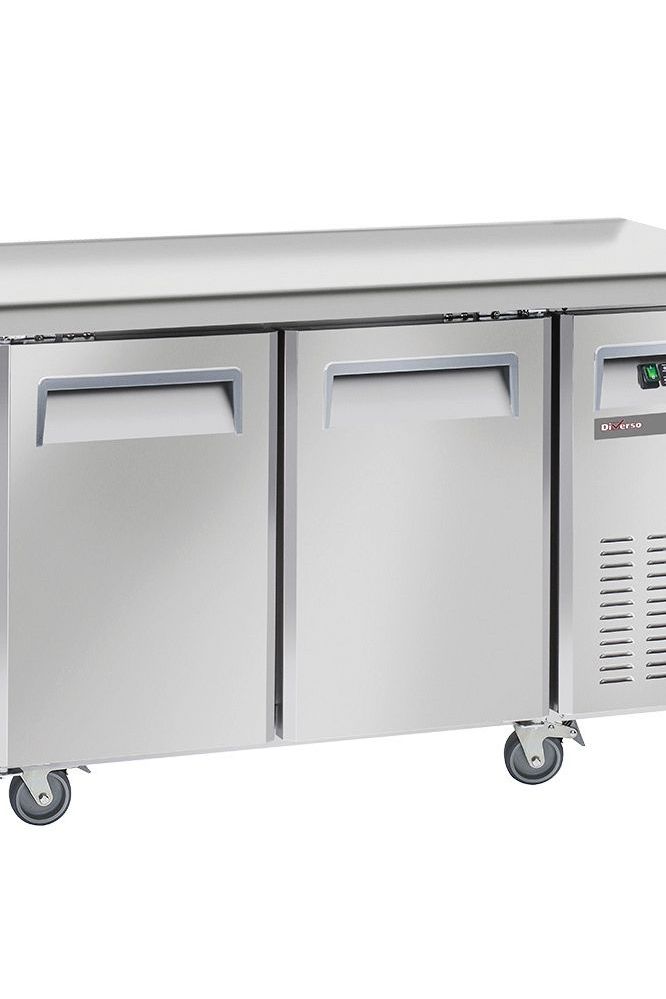 Light Gray Diverso WR-GTB2-2B Freezing table, ventilated, 2 doors GN 1/1 - Contact Us For Availability