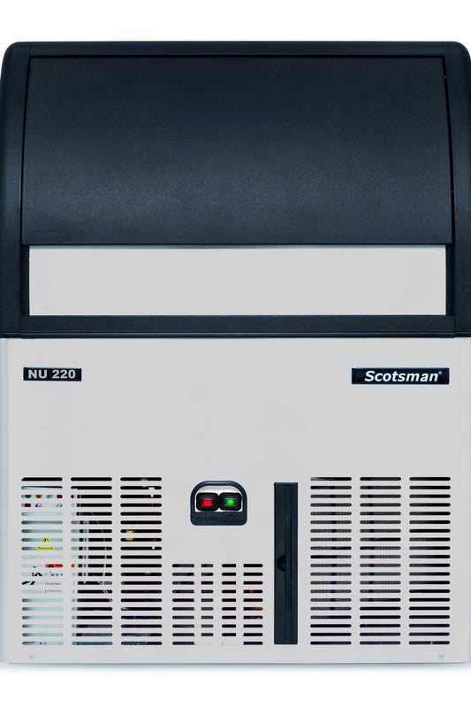 Light Gray Scotsman NU 220 Self Contained Dice Ice Maker, 109kg/24hrs Output / 37kg Storage - Contact Us For Availability