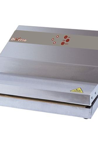 Dark Gray Diverso WR-VAXL-33 Stainless steel vacuum machine, pump 16 l./min, welding 330 mm - Contact Us For Availability