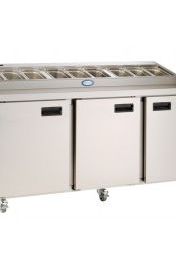 Light Gray Foster FPS3HR/15-154 3 Door Refrigerated Preparation Counter, 420 Litres - Contact Us For Availability