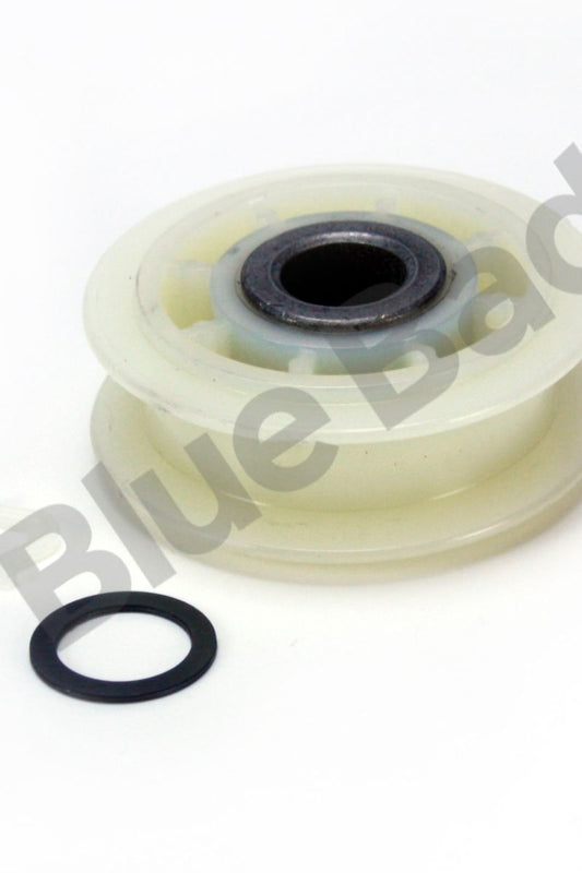 Light Gray Whirlpool 3LWED4705FW Belt Roller Pulley - Part Number C00311004 - Low Stock