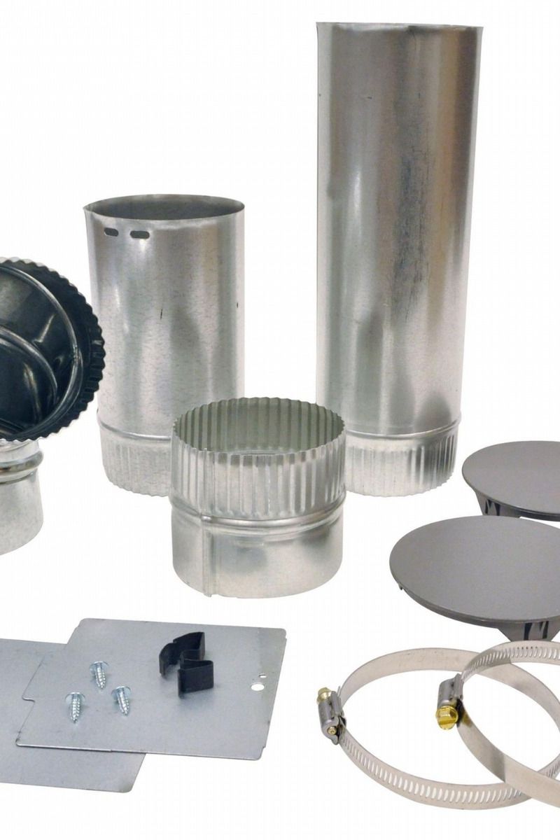 Dark Gray Whirlpool Vent Kit 4 Inch Rigid Aluminium - C00325612 - Discontinued