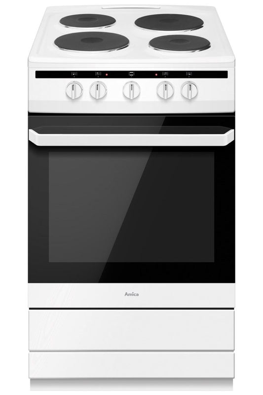 Lavender 508EE1W Amica 50cm freestanding electric cooker