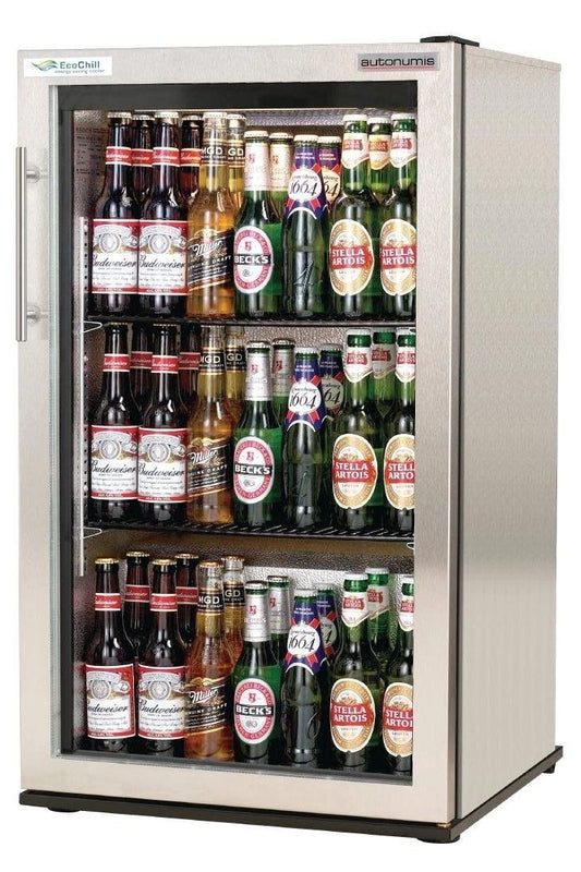 Gray Autonumis GRADED RUC00012 EcoChill Single Door Bottle Cooler, 84 x 330ml Bottles - Out Of Stock