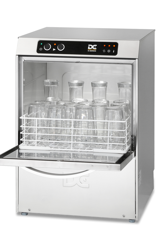 Light Gray DC SGP40 Standard Range 400mm Basket Frontloading Commercial Glasswasher, 18 Pint Capacity - Contact Us For Availability