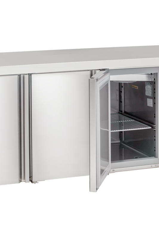 Light Gray Sterling Pro Green GSPP7-180-30-SPCIR 3 Door Refrigerated Counter 452 Litres - Discontinued