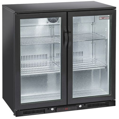 Diverso WR-TAB2-B2 Ventilated "back bar" bottle cooler, 2 swing glass doors - Contact Us For Availability