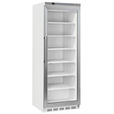 Diverso WR-NG41-LV Freezer cabinet, glass door, static, 400 liters - White - Contact Us For Availability
