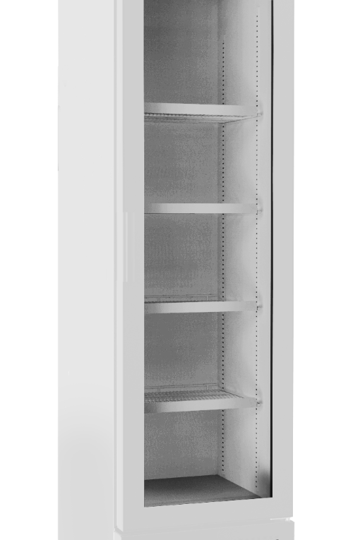 Light Gray Sterling Pro Green BBS225WOC Slimline Single Door Display Chiller, 225 Litres - In Stock