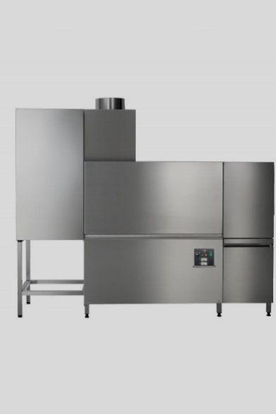 Light Gray Hobart Plus C805EA Rack Dishwasher, 18 Plate Capacity - Discontinued