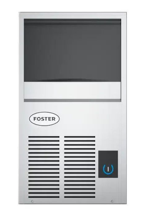 Light Gray Foster FS20/27-117 Air Cooled Integral Cube Ice Maker, 6.5kg Storage - In Stock
