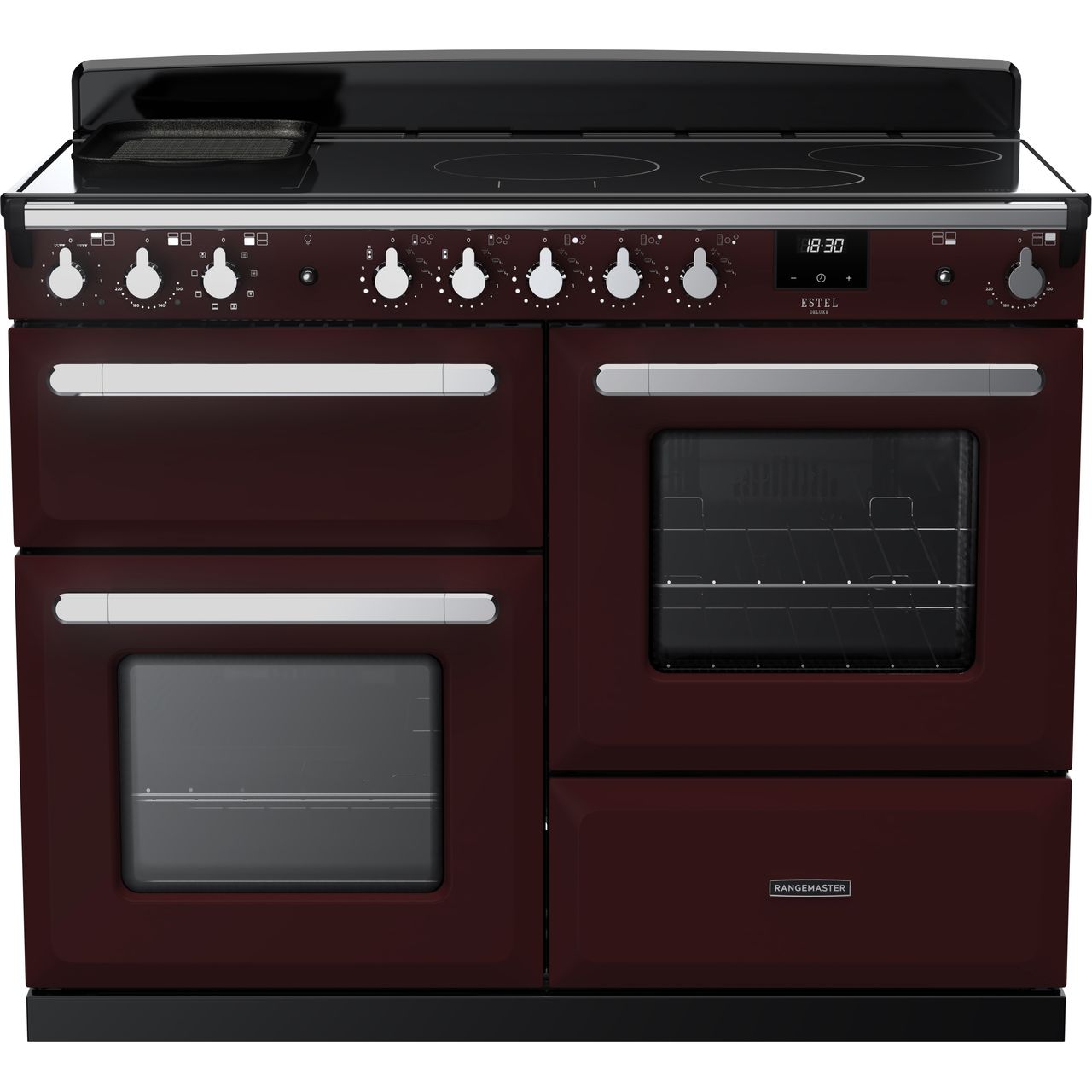 Black Rangemaster Estel Deluxe 110 Range Cooker, 1092 mm