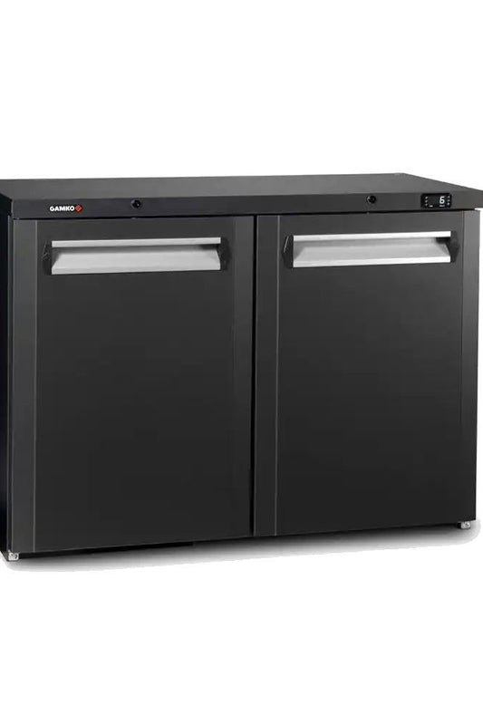 Dark Slate Gray Gamko Maxiglass MG3/275 Hinged Solid Anthracite Triple Door Undercounter Bottle Cooler, 328 Litres - In Stock