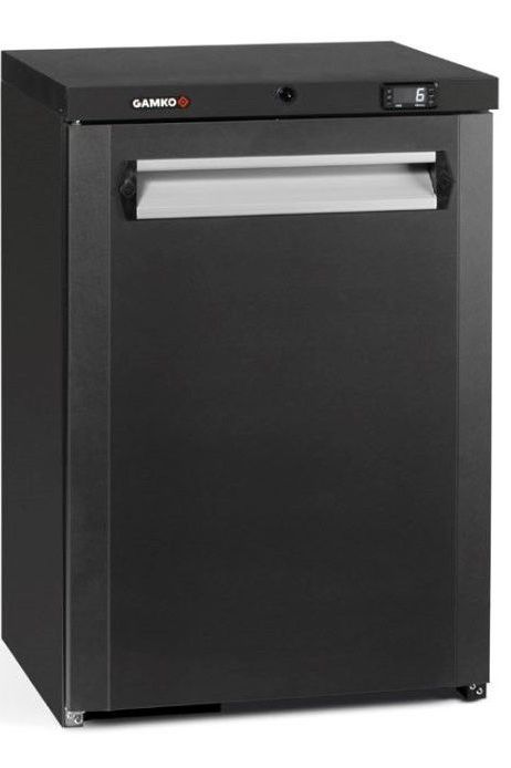 Dark Slate Gray Gamko MG3/150L Maxiglass Left Hand Hinged Solid Single Door Undercounter Bottle Cooler, 150 Litres - Contact Us For Availability