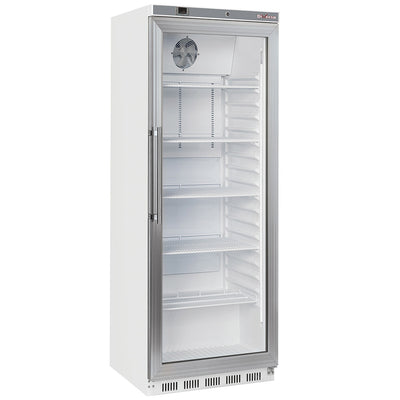 Diverso WR-PG41-LG Ventilated refrigerator, glass door, 400 liters - white - Contact Us For Availability