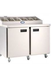 Light Gray Foster FPS2HR/15-152 2 Door Refrigerated Preparation Counter, 270 Litres - Contact Us For Availability