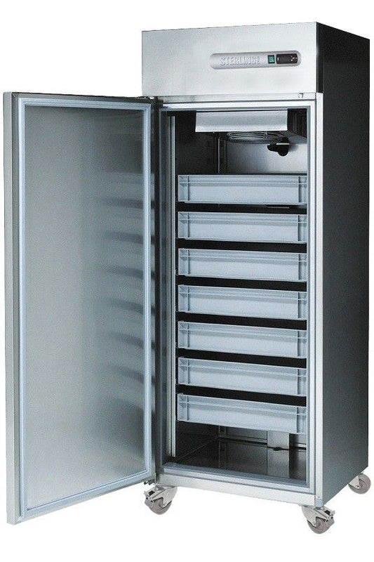 Dark Gray Sterling Pro SPF-071 Single Door Fish Storage Cabinet 700 Litres - Discontinued
