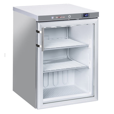 Diverso WR-NG21-XV Static freezer, glass door, 200 liters - stainless steel - Contact Us For Availability