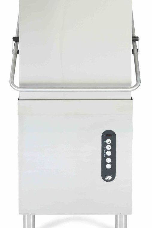 Light Gray Adler AD1000-DPSO-30 Passthrough Dishwasher with Chemical Pump, Drain Pump & Integral Water Softener , 18 Plates - In Stock