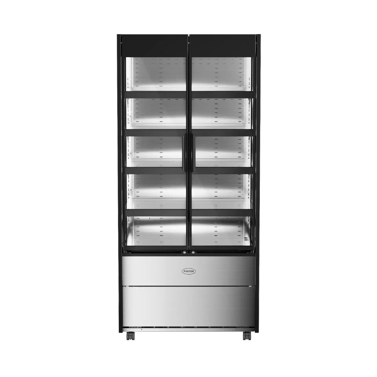 Gray Foster EMD900G/44-104 EcoShow Multideck with Double Glass Doors, 895mm - In Stock