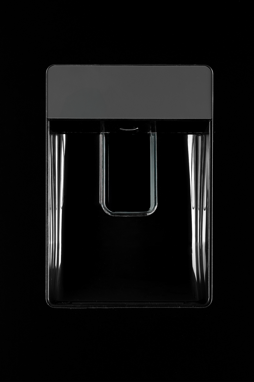 Black SIA Freestanding 252L Fridge Freezer with Water Dispenser in Matte Black
